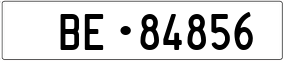 Trailer License Plate